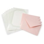 Brevpapir med bogtryk pink-grøn