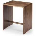 Sgabello Ulm in legno di noce