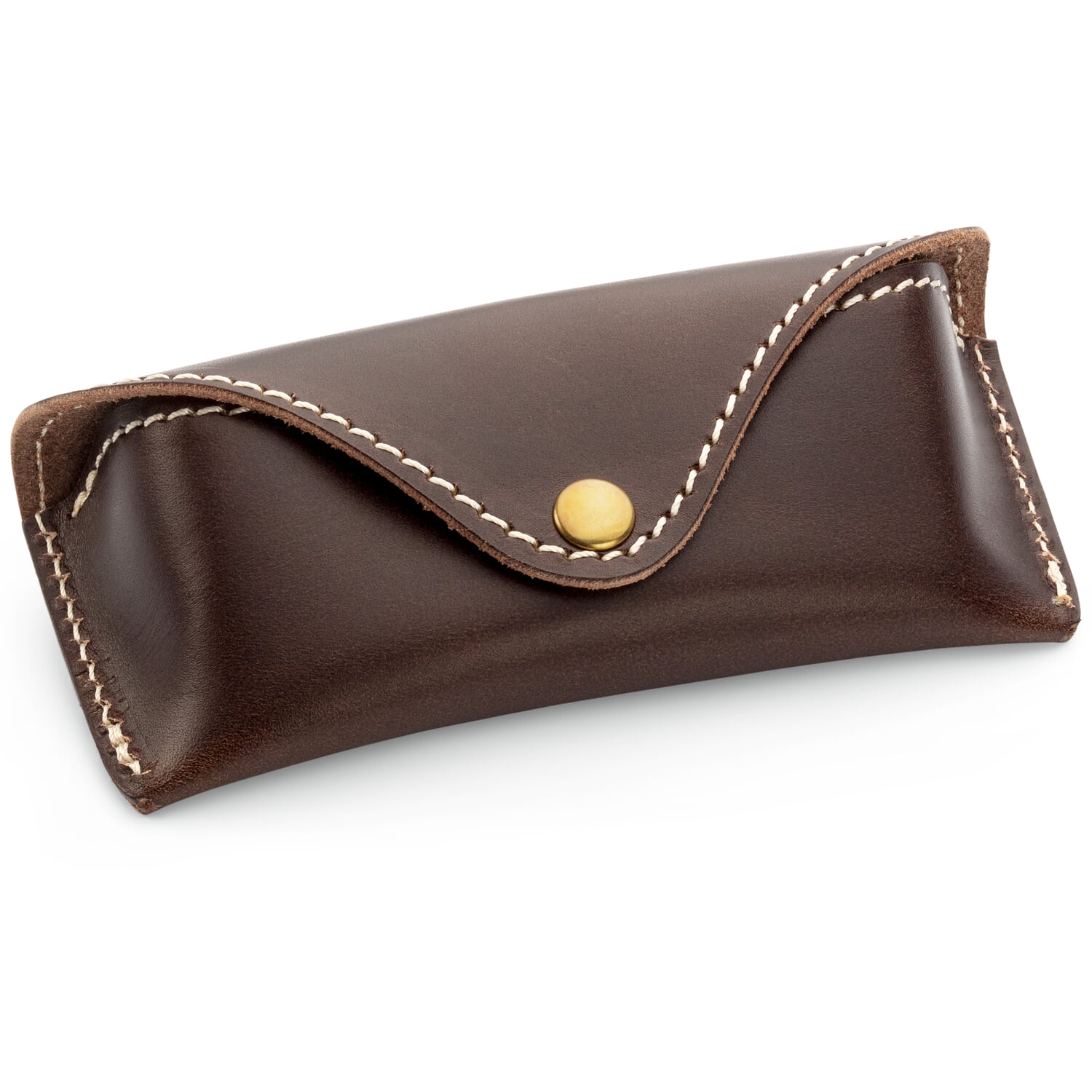 Étui À Lunettes En Cuir De Vache Portable Ceinture Lunettes