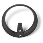 Crochet de vestiaire en aluminium Noir