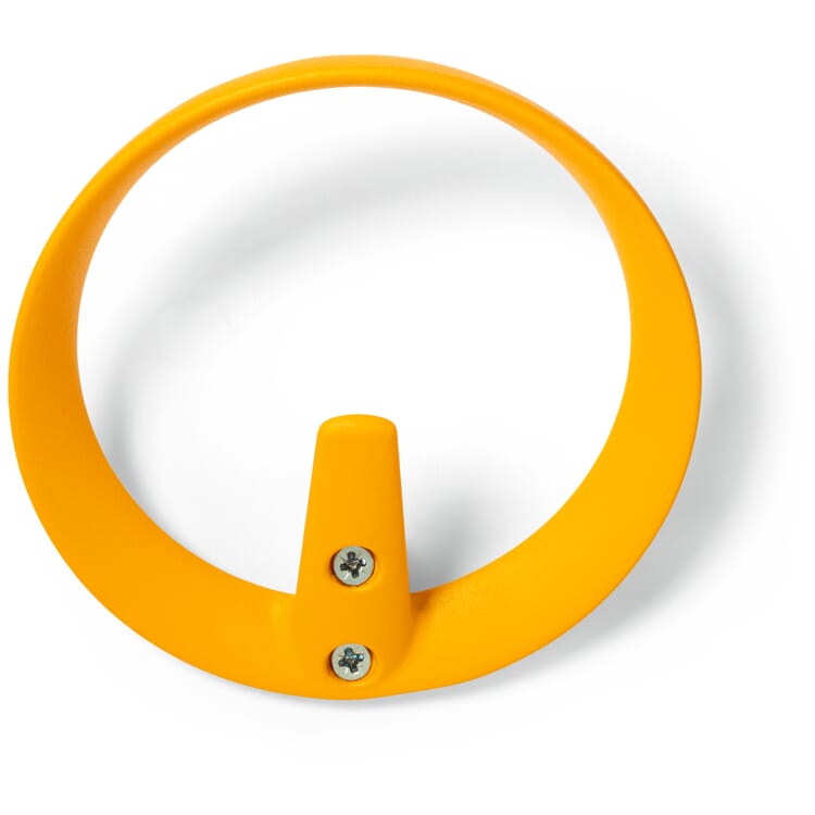 Crochet de vestiaire en aluminium, Jaune