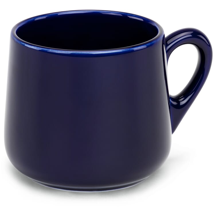 Taza marinera de porcelana, Azul cobalto