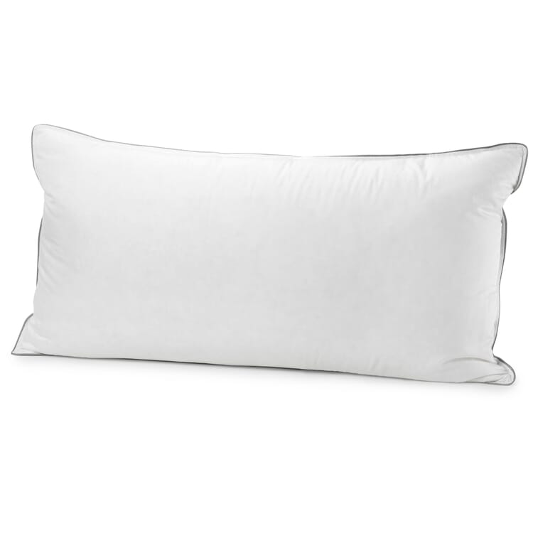 Almohada de 3 compartimentos con plumas y plumón de pato, 40 × 80 cm