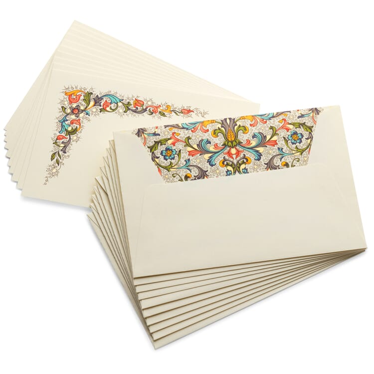 Tarjetas carta Fiorenza con sobre, Medio: 11,5 × 17 cm