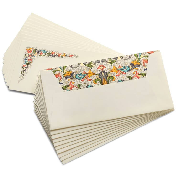 Briefkarten Fiorenza mit Kuvert, groß 8,5 x 18cm