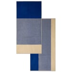Blend handdoek serie Blue-Ecru Douche handdoek