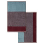 Série de serviettes Blend Bleu bordeaux Linge d'invité