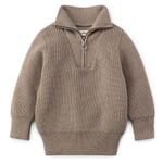 Tricot enfant laine mérinos Couleurs noisette