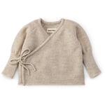 Giacca avvolgente per neonati in lana merino Beige