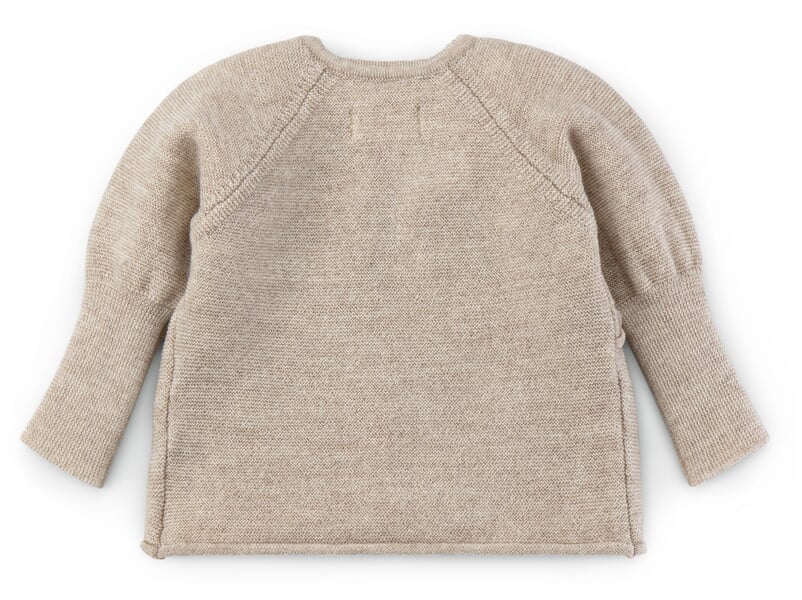 Baby-Wickeljacke Merinowolle Beige