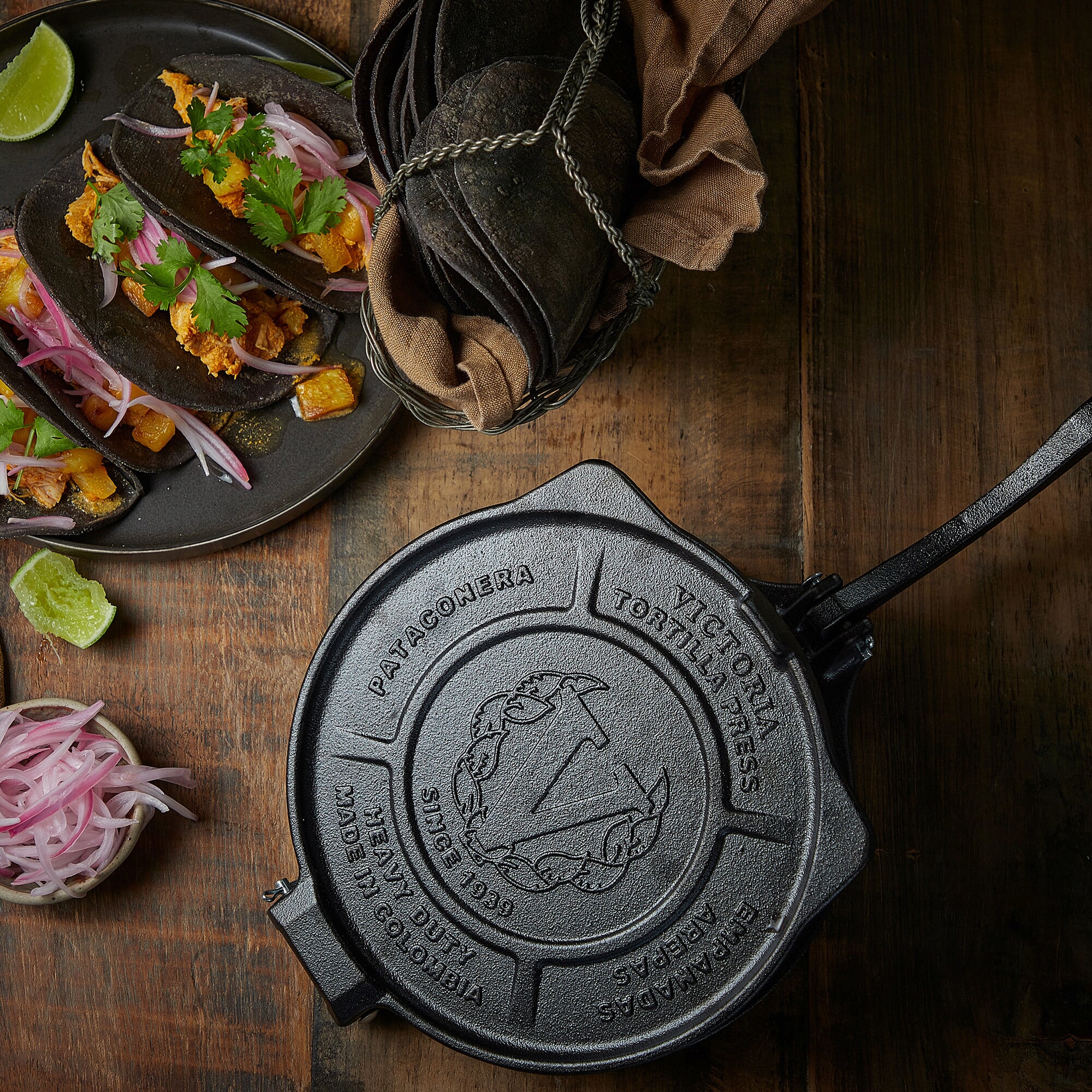 Tortilla press cast iron, 25 cm | Manufactum