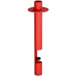 Candlestick Clem RAL 3028 Pure red