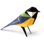 Modello 3D in carta Uccelli Parus Major