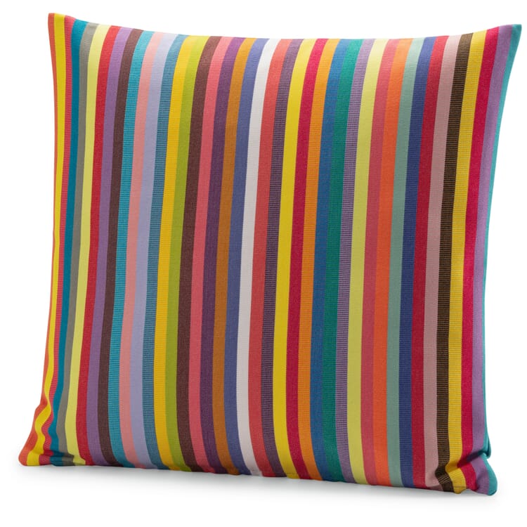 Colorful striped cushion cover