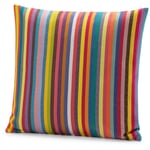 Funda de cojín a rayas de colores