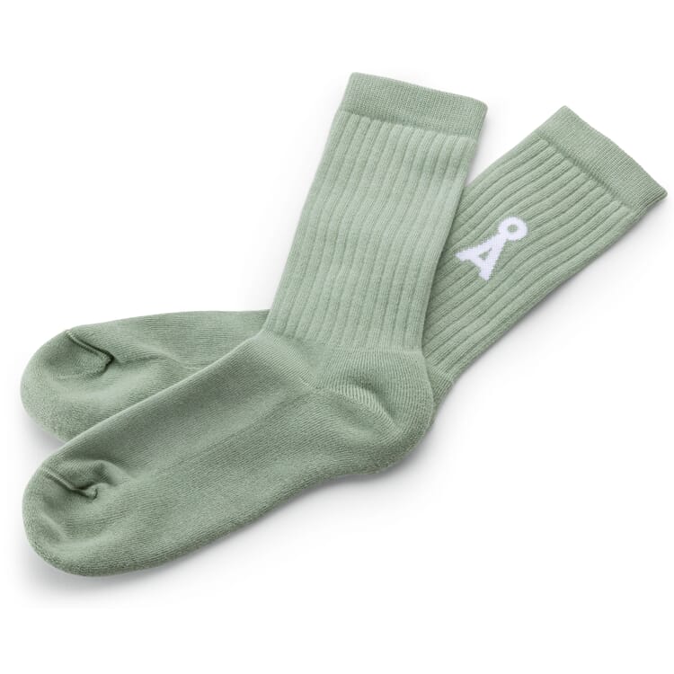 Unisex sokken lang, Lichtgroen