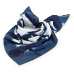 Sciarpa unisex N° 766 batik, bianco-marino