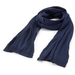 Gebreide uniseks sjaal Donkerblauw