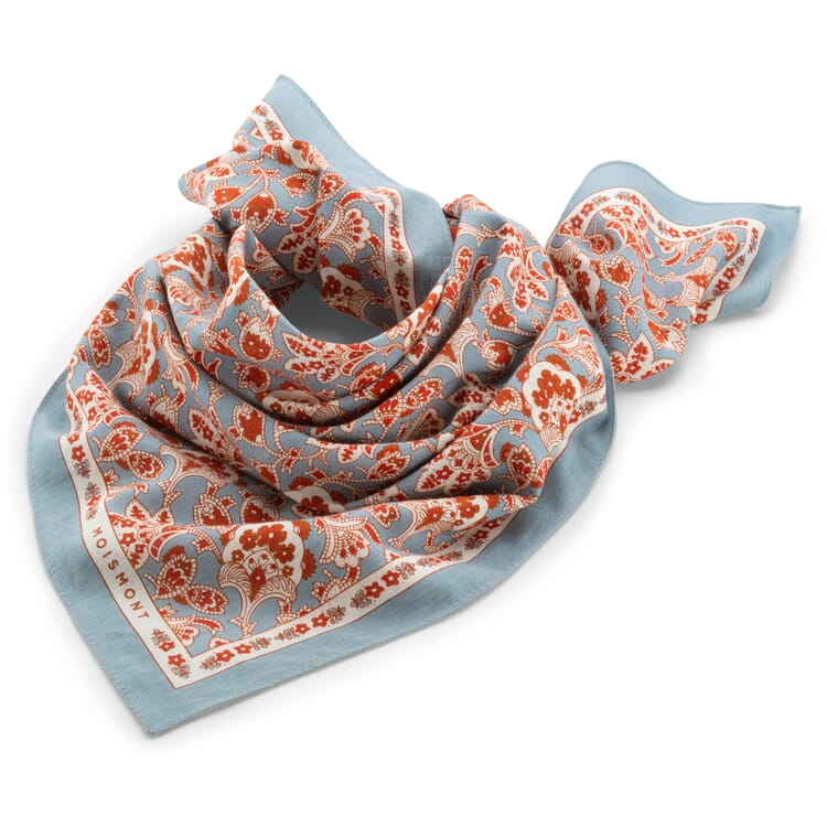 Plain textile N° 764 Paisley, light blue