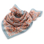 Tejido liso N° 764 Paisley, azul claro