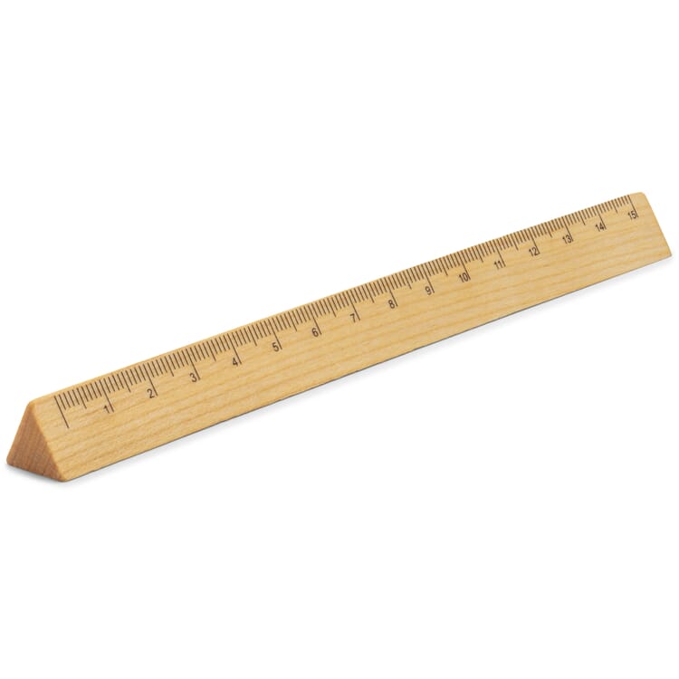 Regla triangular de madera de arce