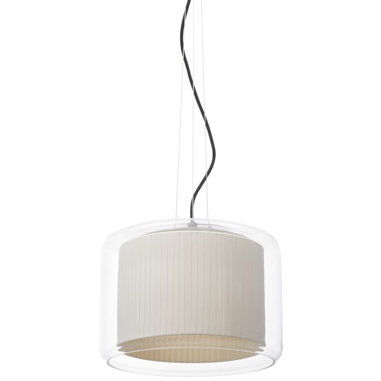 Mercer 30 Pendant Light, Natural, pleated