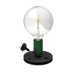 Lampada da tavolo Lampadina Verde / Nero