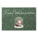 Carte de vœux papier recyclé Boule à neige