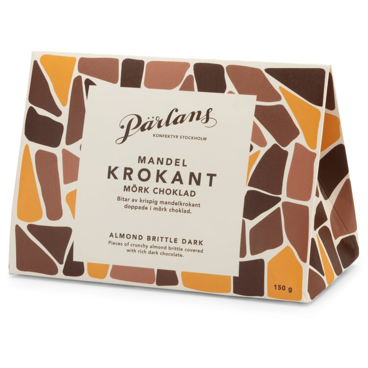 Almond brittle with dark chocolate