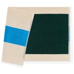Colours on the Beach Bath Mat." Blue / Dark Green."