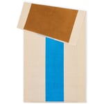 Colours on the Beach towel series Shower towel Blue / Brown