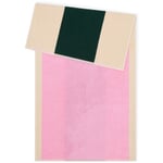 Colours on the Beach handdoekenserie Douche handdoek Roze / donkergroen