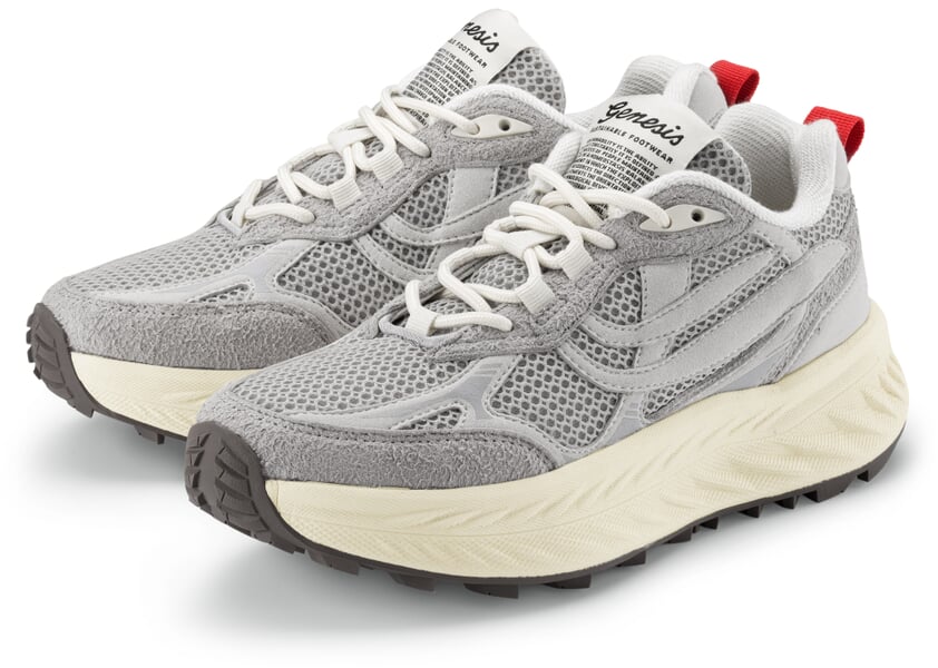 Damen-Sneaker G-Eco ’99 hohe Sohle Grau-Creme