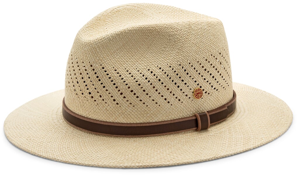 Herren-Panamahut mit Lederband Natur