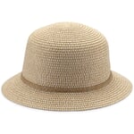 Chapeau femme en papier, naturel