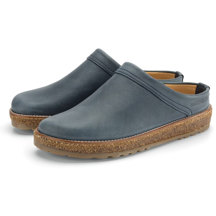 Zapatillas de piel unisex, Azul denim