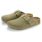 Unisex suede slipper Light green