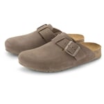 Unisex suede slipper Taupe