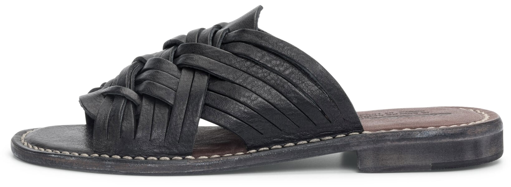 Women’s Braided Leather Sandals Black