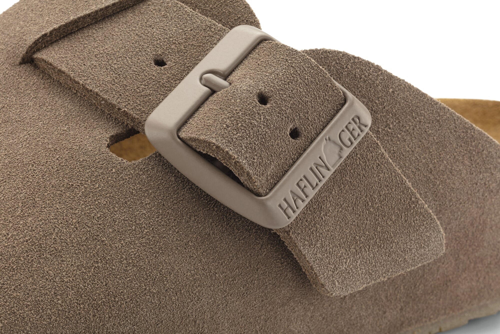 Unisex suede slipper, Taupe | Manufactum