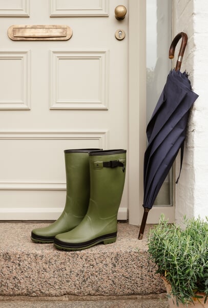 Unisex Rubber Boots Olive green, application example