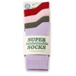 Chaussettes côtelées unisexes, lot de 4 Multicolore