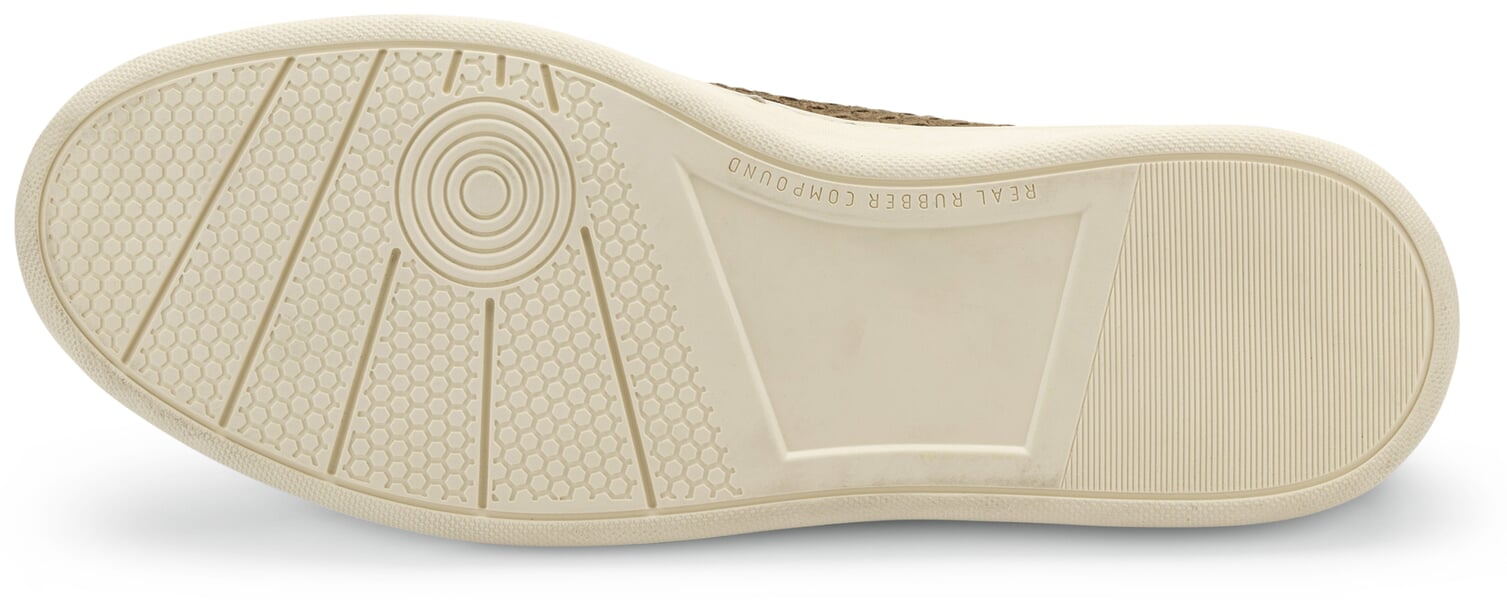 Herren-Slipper geflochten Olivbraun