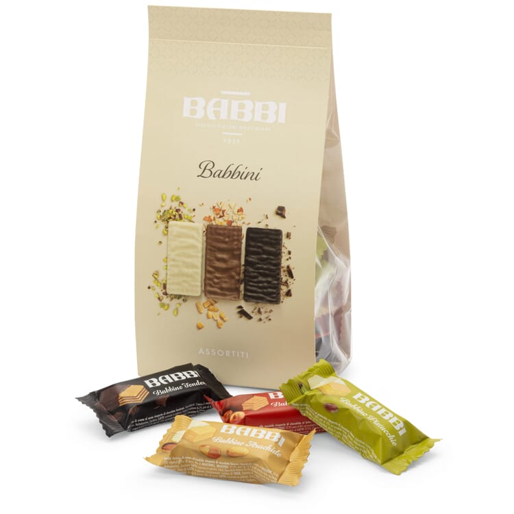 Babbini mix (pistache, chocolade, hazelnoot, pinda)