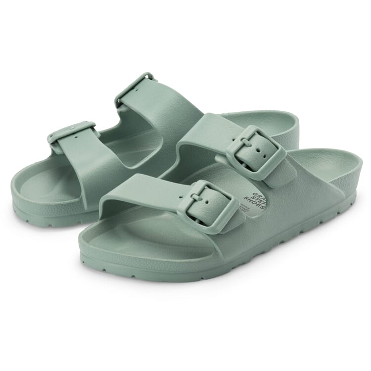 Mule unisexe, Bleu-vert