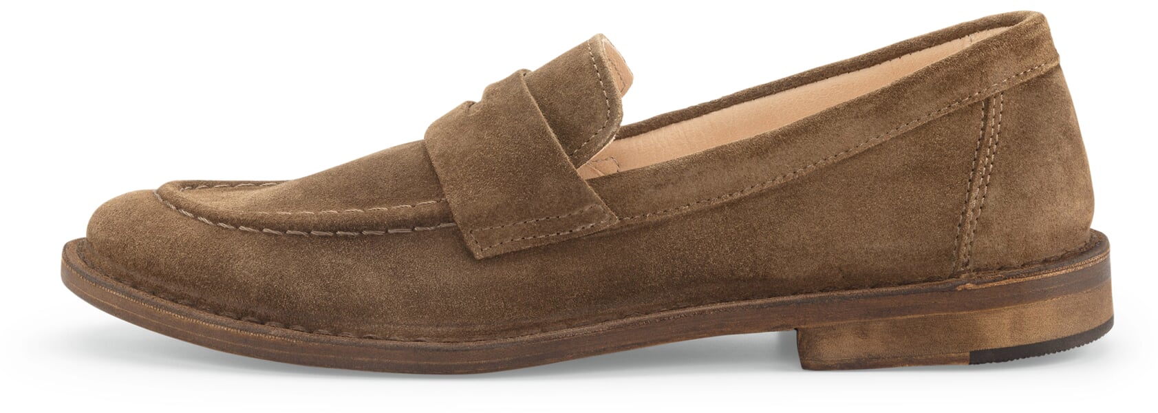 Men's loafer leather sole Taupe