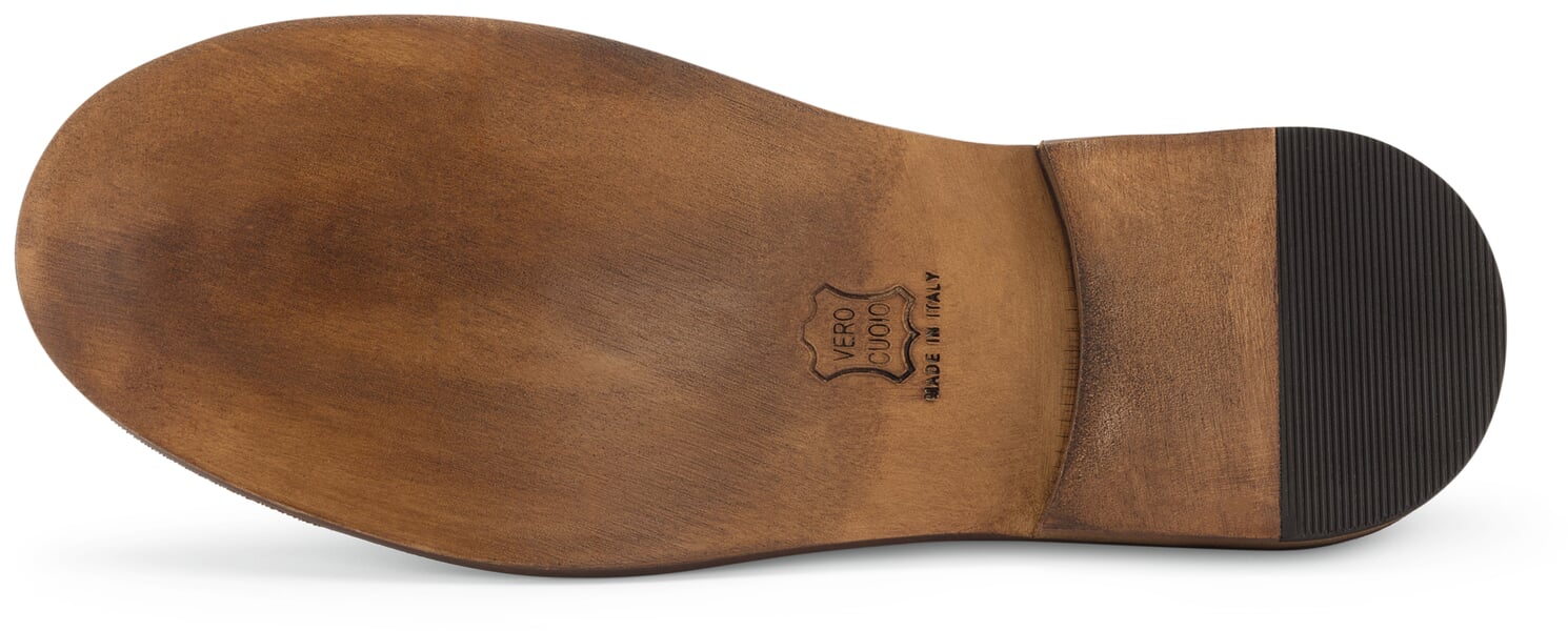 Men's loafer leather sole Taupe