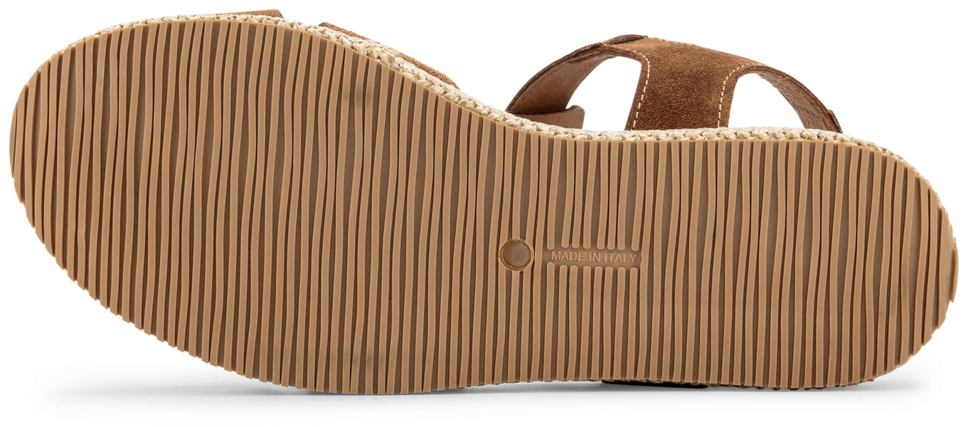 Sandales à plateforme pour femmes Cognac