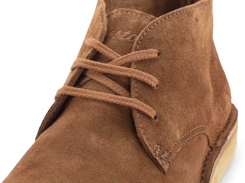 Heren Woestijnlaars Cognac, close-up
