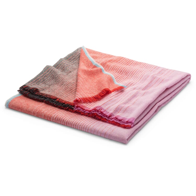 Couverture d'alpaga Inga Sempé, Rouge-rose